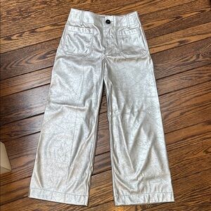 Maeve Anthropologie Silver Pants